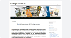 Desktop Screenshot of ecologiesociale.ch