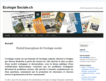 Tablet Screenshot of ecologiesociale.ch